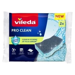 Zmywak wiskozowy z enzymami Pro Clean 2 szt.