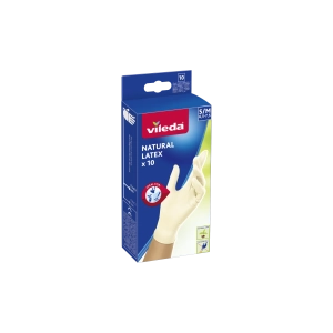 Rękawice lateksowe Vileda Natural Latex S/M 10 szt.