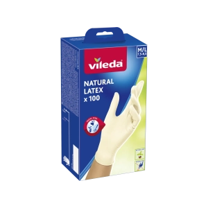 Rękawice lateksowe Vileda Natural Latex M/L 100 szt.